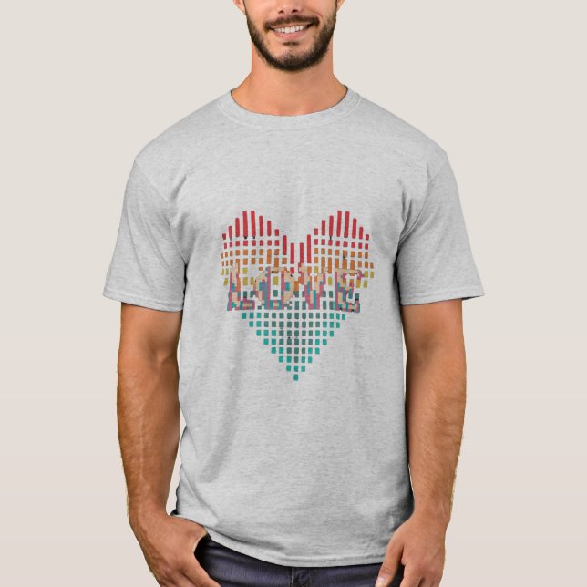 O amor está no ar: Namorados T-Shirt (Frente)