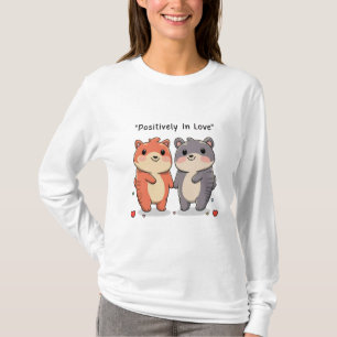 O amor está no ar: Namorados T-Shirt