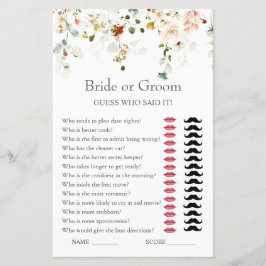 O amor está no Bloom Bride ou Jogo do Chá de panel