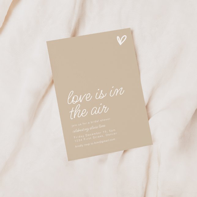 O Amor Está No Convite De Chá de panela Aéreo (Criador carregado)