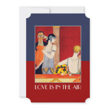 O amor está no Convite de festas do Dia de os namo