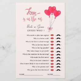 O amor está no jogo do Chá dos Adivinhados do Ar