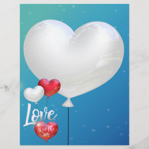 O amor está nos balões dos namorados do ar -
