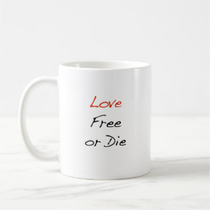 O "amor livre ou morre" caneca de café