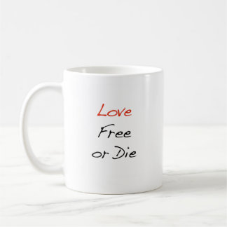 O "amor livre ou morre" caneca de café