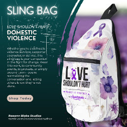 O Amor Não Deve Doer Bolsa Sling Violência Domésti