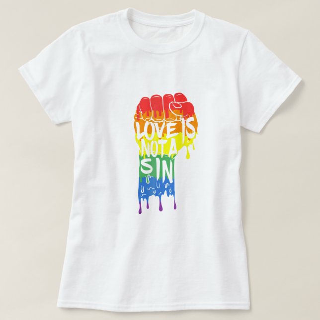 O amor não é uma camiseta fina (Frente do Design)
