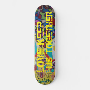 O AMOR NOS MANTÉM JUNTOS SKATEBOARD / JMT EUA