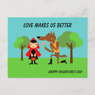 O amor nos torna melhores cartões postais de féria