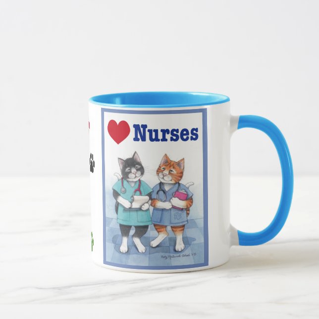 O amor nutre gatos botão & caneca de Tony (Direita)