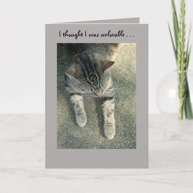 O "amor salva" o cartão (Frente)