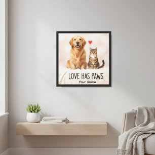 O Amor Tem Patas Canvas