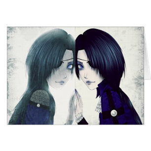 O Anime junta desaparecidos cartão