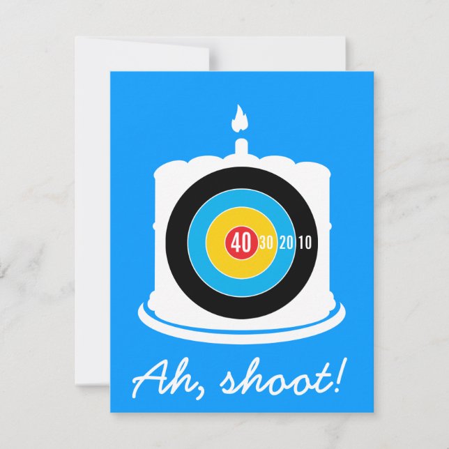 O aniversário de 40 anos do Sharpshooter - convite (Frente)