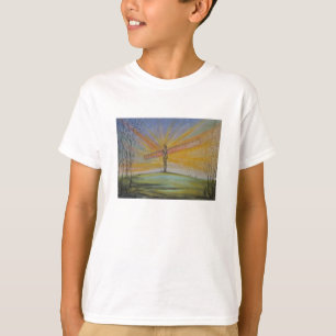 O anjo da Inglaterra norte caçoa a camiseta