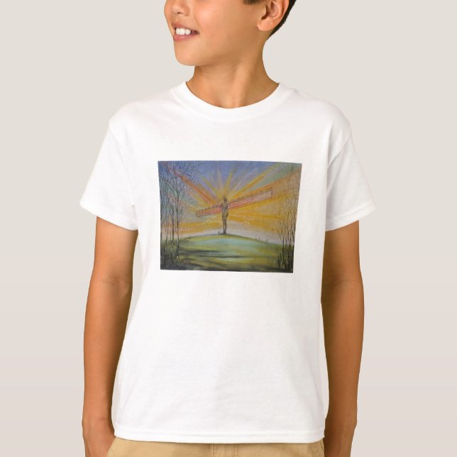 O anjo da Inglaterra norte caçoa a camiseta (Frente)