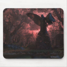 O anjo preto Mousepad