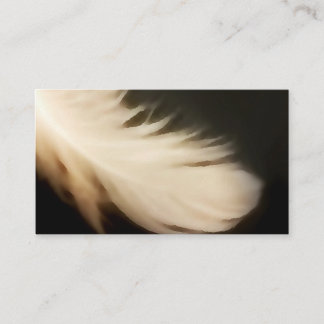 O anjo voa cartões de visitas do branco da pena da