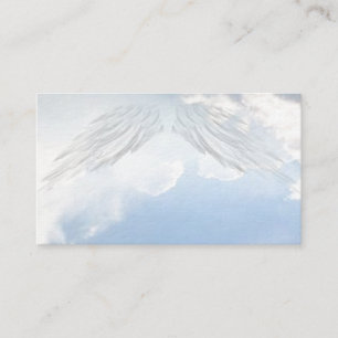 O anjo voa cartões de visitas espirituais cristã