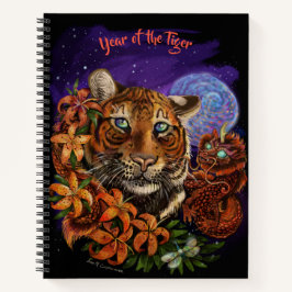 O Ano Chinês do Esboço do Tigre