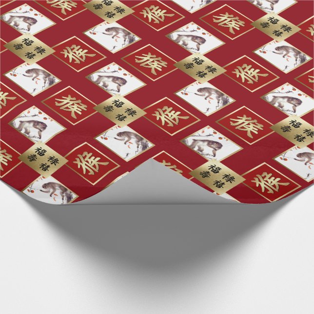 O Ano Chinês do Papel de Embrulhamento de Presente (Ponta)