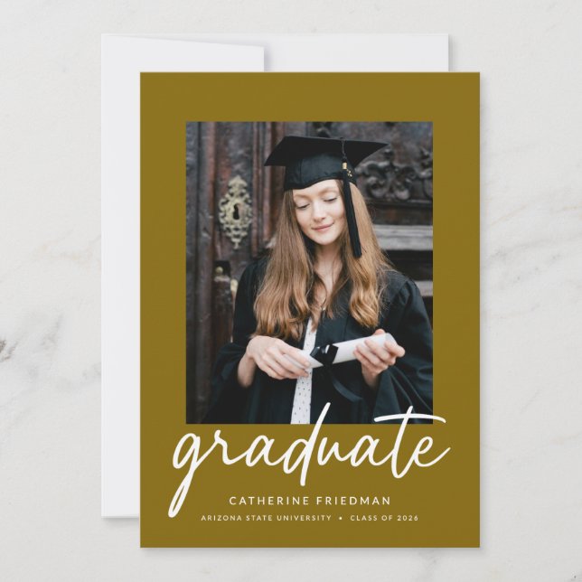 O Anúncio de Graduação (Frente)