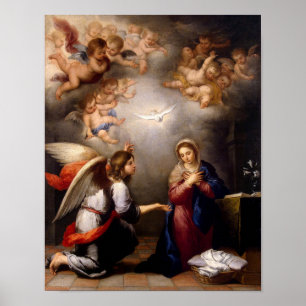 O Anúncio de Murillo (detalhe) Poster