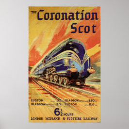 O Anúncio de Poster da Coronagem Scot Vintage