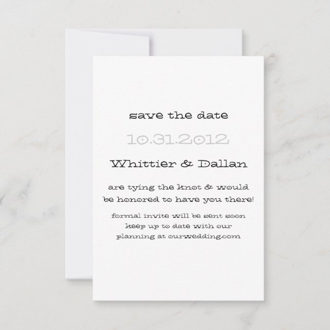 O anúncio de Whittier (Frente)