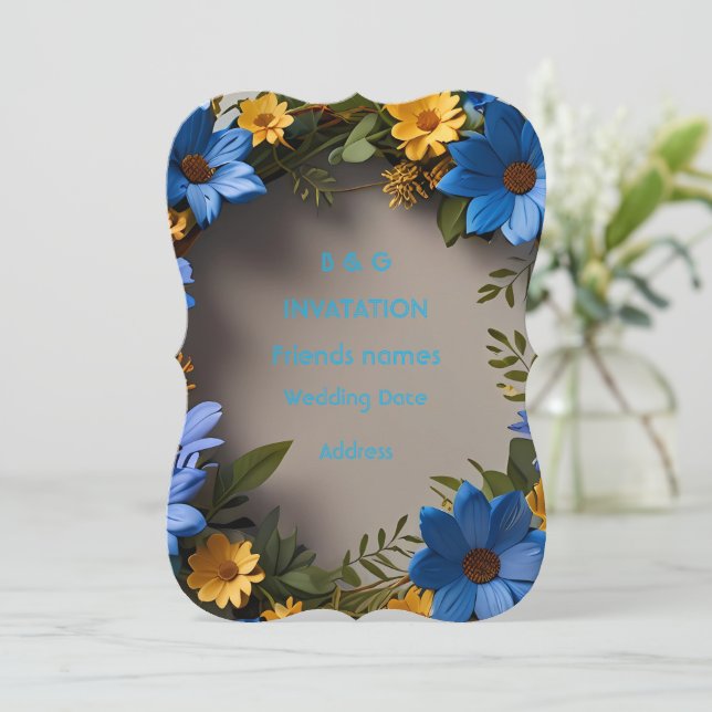 O anúncio do convite do cerimonial  (Em pé/Frente)