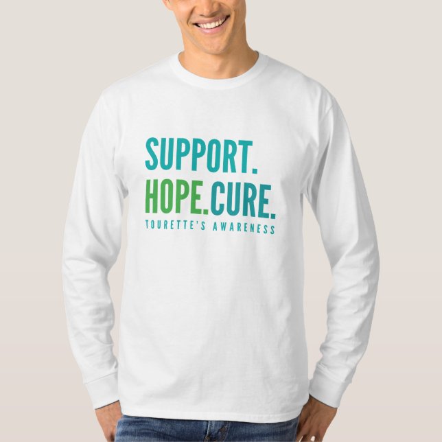 o apoio do turette cura o T-Shirt Longa Sedada (Frente)