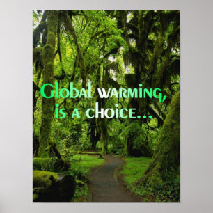 O aquecimento global, é um poster bem escolhido