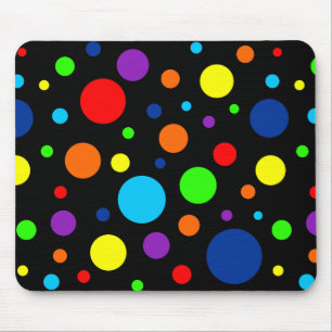 O arco-íris escuro mancha Mousepad