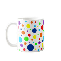 O arco-íris mancha a caneca