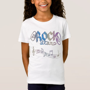 O arco-íris Rockstar do metal nota o t-shirt da