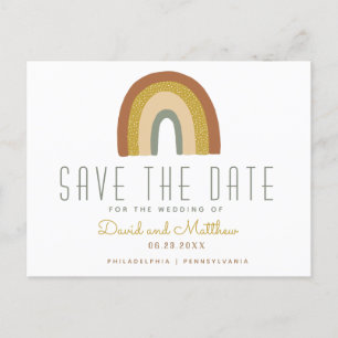 O arco-íris salva o cartão postal do anúncio de da