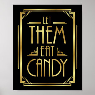 O art deco de Gatsby DEIXOU-OS COMER o impressão