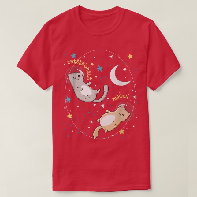 O Astrônomo Animal Astronauta T-Shirt (Frente do Design)