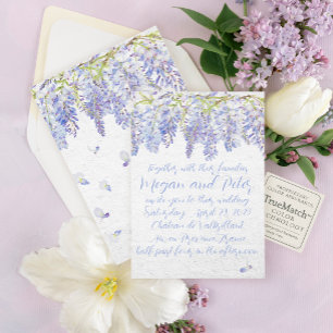O Atelier Wisteria Garden Convite de Casamento M
