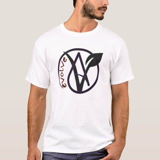 O ateu do Vegan "evolui" o t-shirt (Frente)
