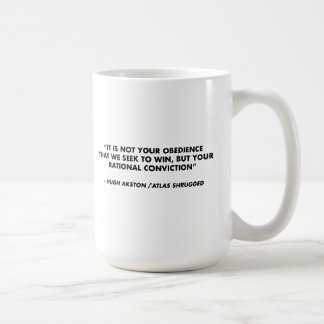 O atlas Shrugged a caneca de café do comensal de