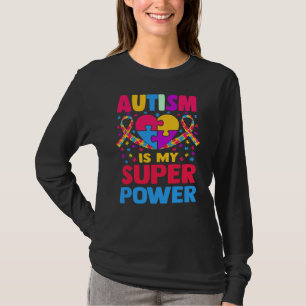 O autismo é meu superpoder Camisa manga longa femi