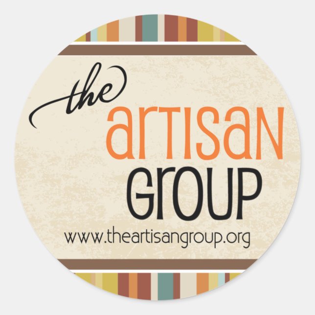 O Autocolante do Grupo Artisan (Frente)