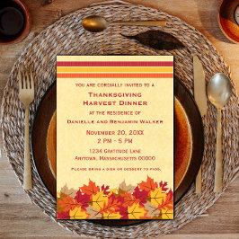 O Autumn Deixa O Convite Para Ação De Graças