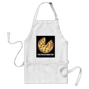 O avental da mensagem de nome de adição do pizzie 