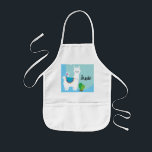 O avental das crianças conhecidas feitas sob<br><div class="desc">O avental feito sob encomenda de crianças conhecidas do lama bonito. Trabalhos de arte do lama pelo passeio de Valarie.</div>