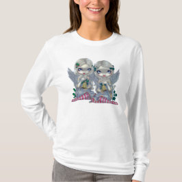 O azevinho e o anjo da fada do Natal da CAMISA da