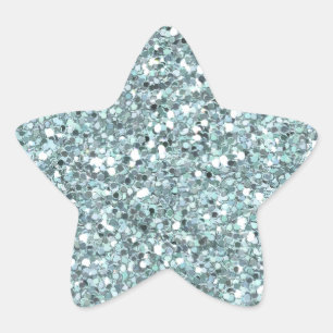 O azul brilha etiqueta