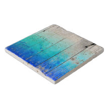 O azul da madeira lançada costa pintou náutico