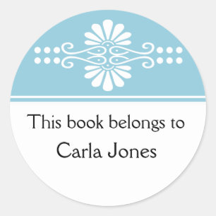 O azul este livro pertence às etiquetas